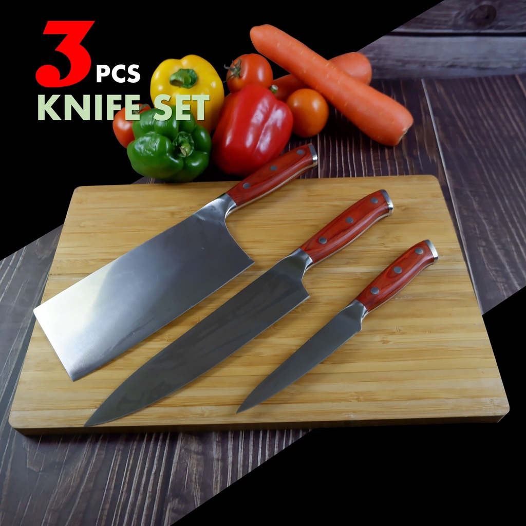 3-pcs-kitchen-knife-set-stainless-steel-ชุดมีด-3-ชิ้น-มีดทำครัว-ด้ามไม้แท้-สแตนเลสไร้รอยต่อ-ทนทาน-คมกริบ-เกรดพรีเมี่ยม