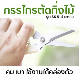 ภาพขนาดย่อของภาพหน้าปกสินค้ากรรไกรตัดกิ่งไม้ รุ่น SK5 ปากตรง คม เบา ใช้งานได้คล่องตัว ราคาถูก จากร้าน j88design บน Shopee ภาพที่ 1