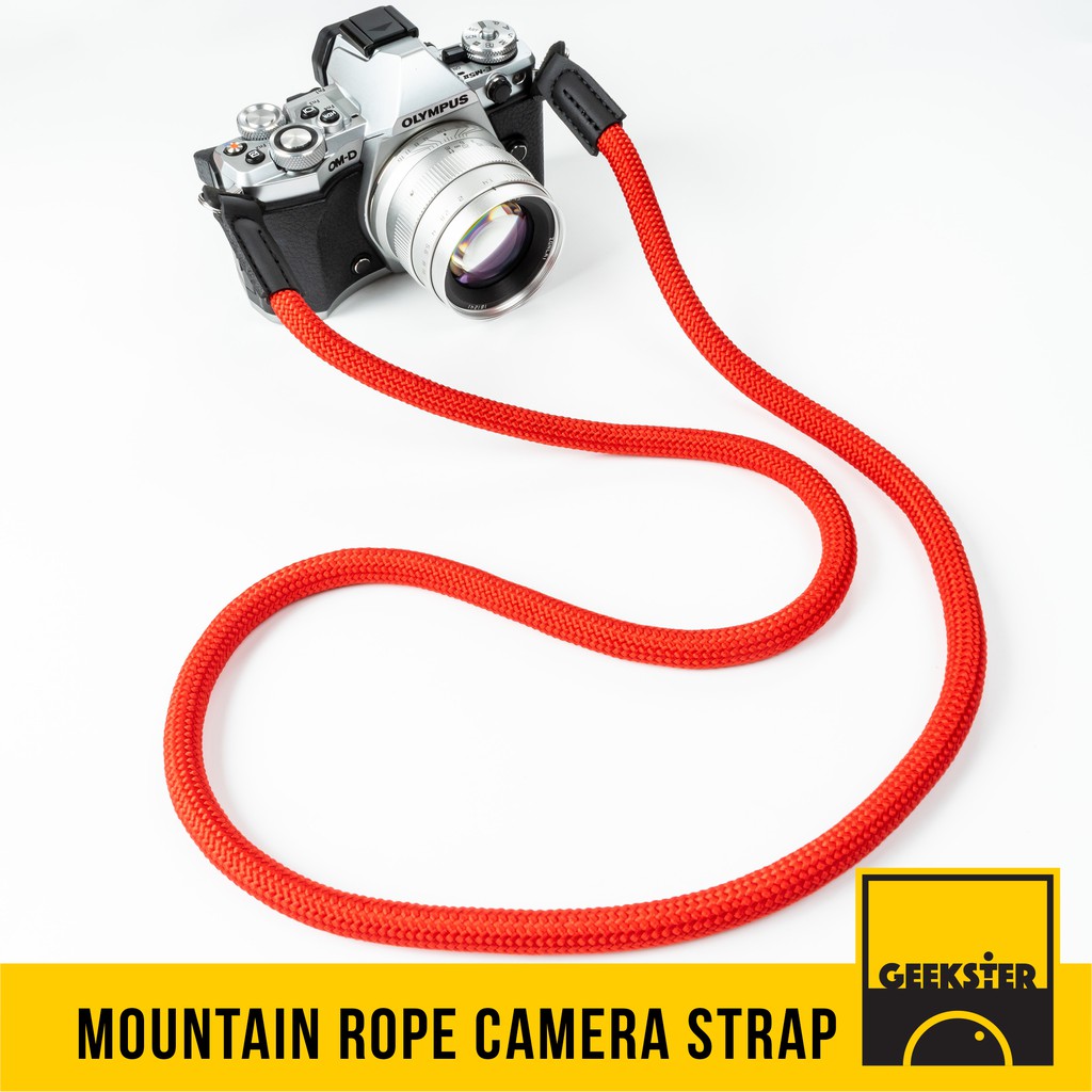 ภาพหน้าปกสินค้าสายคล้องกล้อง  พร้อมส่ง  เชือกปีนเขา ( สายคล้อง Leica Style Camera Strap)