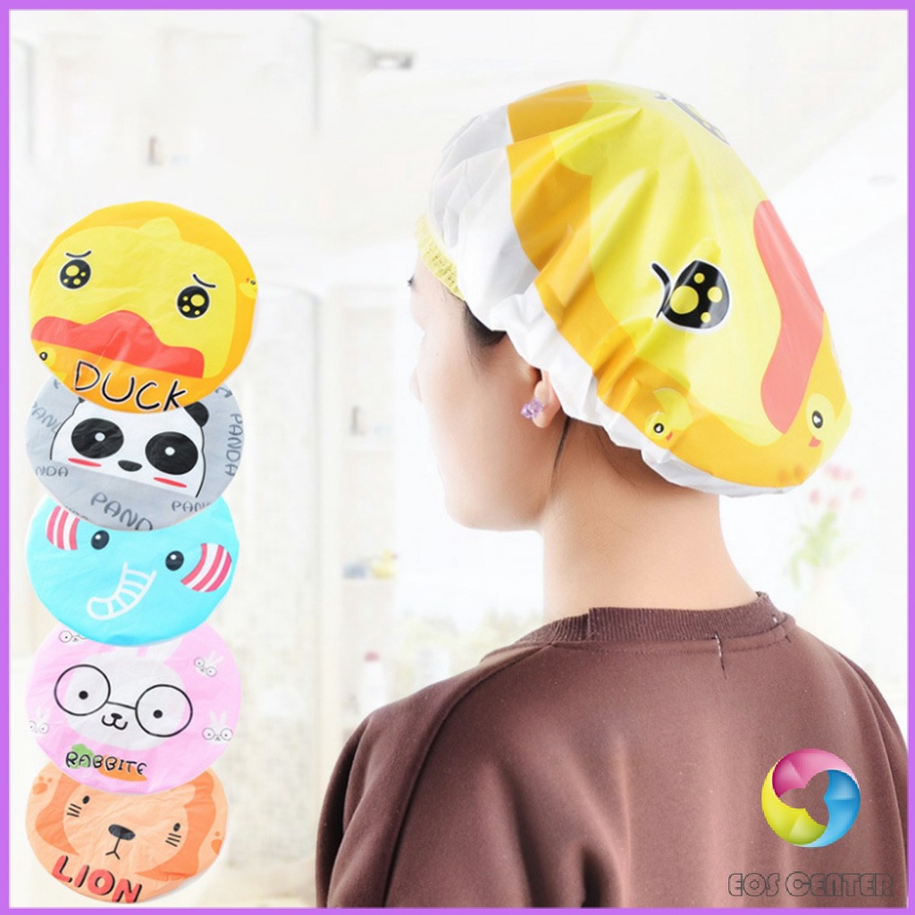 eos-center-หมวกคลุมผมอาบน้ำ-กันน้ำ-ลายการ์ตูนน่ารัก-shower-cap-kids