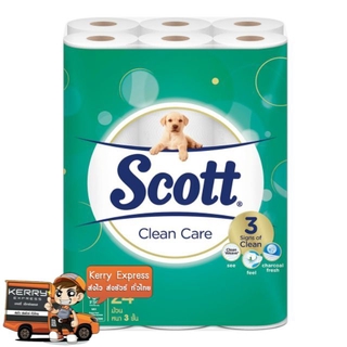 Scott Clean Care สก๊อตต์ คลีนแคร์ กระดาษชำระ หนา3ชั้น แพ็คละ24ม้วน กระดาษทิชชู่ Tissue
