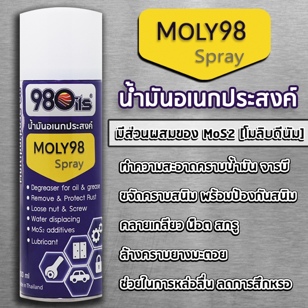 น้ำมันอเนกประสงค์-moly98-โมลิบดีนัม-สเปรย์น้ำมันอเนกประสงค์-น้ำมันอเนกประสงค์