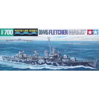 โมเดลประกอบ Tamiya 1/700 TA31902 DD 445 FLETCHER U.S.NAVY DESTRAYER