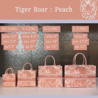 Tote bag Tiger Roar Peach