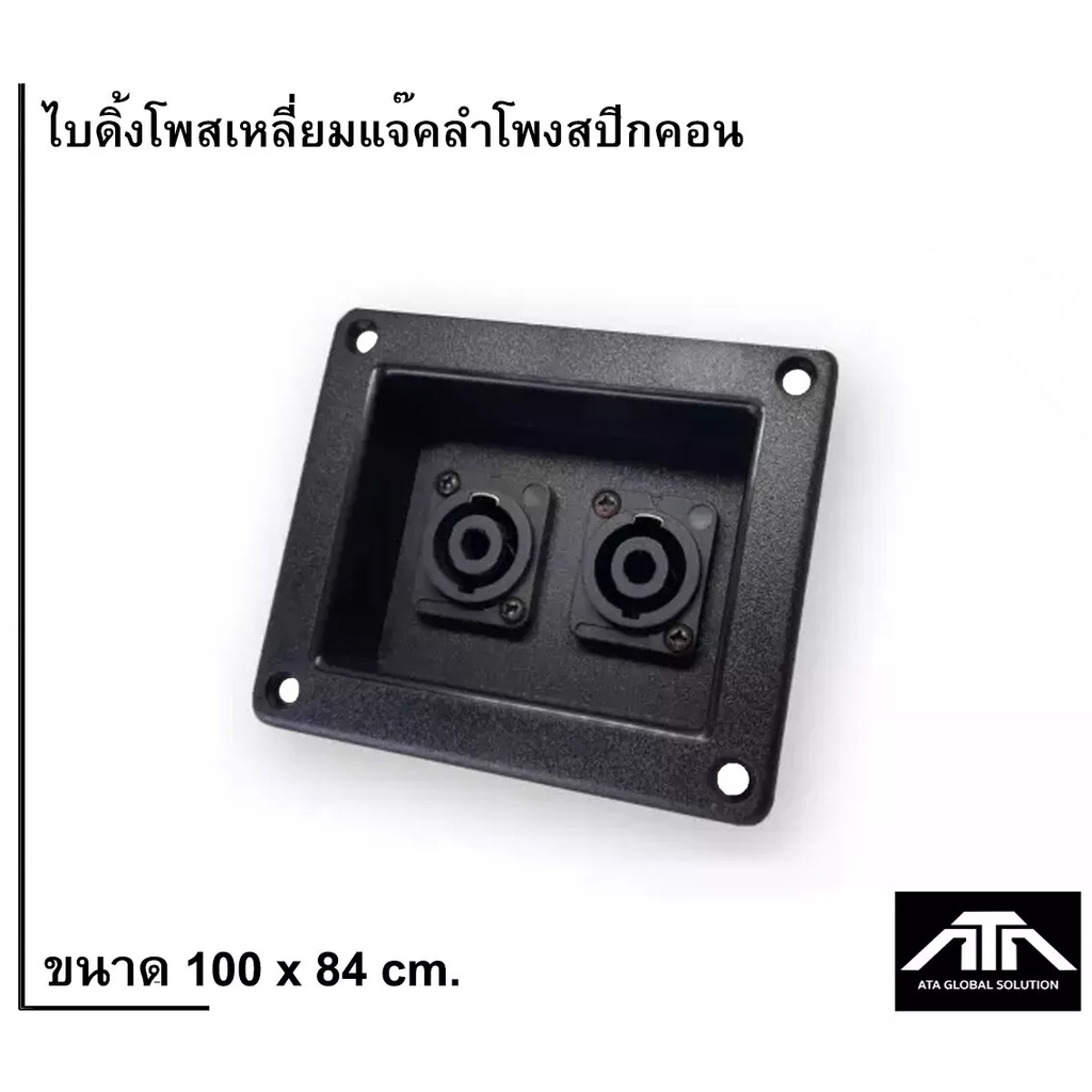 ไบดิ้งโพสเหลี่ยมพร้อมแจ๊คลำโพงสปีกคอน-100-x-84