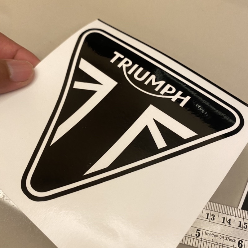 สติ๊กเกอร์แต่งรถ-triumph-ไซค์-13-cm