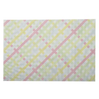 ที่รองภาชนะ แผ่นรองจาน PVC SCOTCH สีชมพู อุปกรณ์บนโต๊ะอาหาร ห้องครัว อุปกรณ์ PLACEMAT SCOTCH PVC PINK