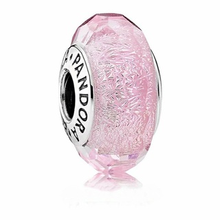 ภาพขนาดย่อของภาพหน้าปกสินค้าPandora silver murano**มูกลิตเตอร์ชมพู จากร้าน pandoraallshop บน Shopee