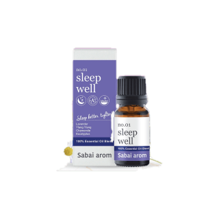 [Best seller] SabaiArom No.1 Sleep Well Essential Oils Blend สบายอารมณ์ น้ำมันหอมระเหย กลิ่นสลีฟเวล เพื่อการนอนหลับ