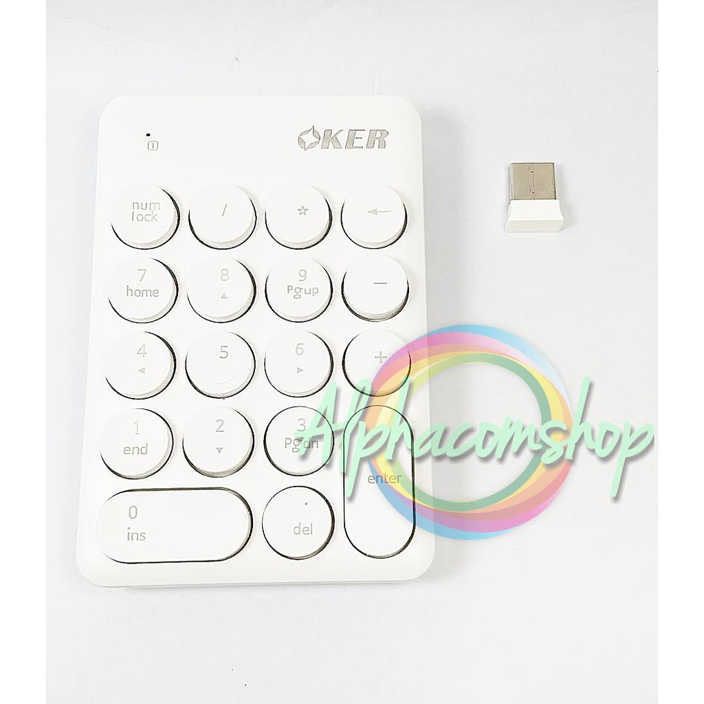 numeric-keypad-wireless-คีย์บอร์ดตัวเลข-ไร้สาย-oker-k2610
