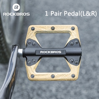 Rockbros ที่เหยียบปั่นจักรยาน แบริ่งซีล กันน้ํา ที่เหยียบจักรยาน MTB จักรยานเสือหมอบ ที่เหยียบไนล่อน อุปกรณ์เสริมจักรยาน