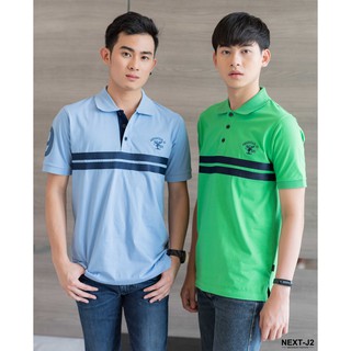 สินค้า Mc007 Men Polo เสื้อโปโลชาย ยี่ห้อ Next-J2 ผ้าคอตตอน 100% (มีเก็บปลายทาง)