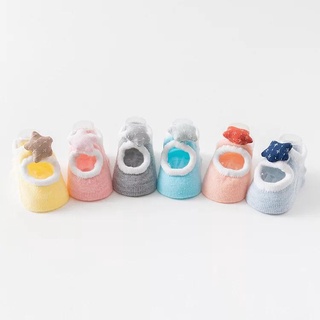ถุงเท้าเด็กแรกเกิด 0045 กันลื่น ลายการ์ตูน สีสันสดใส