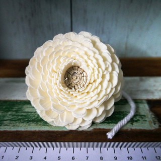 ดอกบานชื่น Zinnia Balsa Wood Sola Diffuser Flowers ขนาด 8 ซม แบบมีเชือก