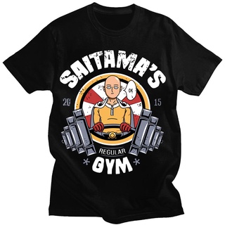 เสื้อยืดสีขาวเสื้อยืดลําลอง แขนสั้น พิมพ์ลายอนิเมะ One Punch Man ทรงหลวม ใส่สบาย แนวสตรีท พลัสไซซ์ สไตล์ญี่ปุ่น สําหรับผ