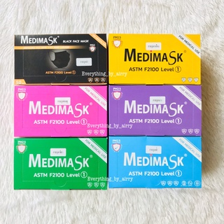 Medimask ASTM F2100 🇹🇭 ลายจุด กล่องละ 50 ชิ้น