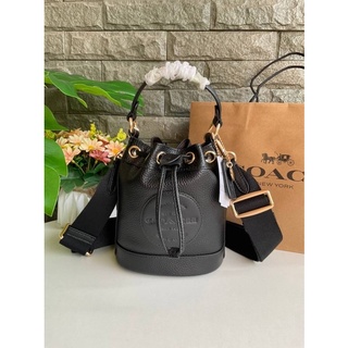 DEMPSEY DRAWSTRING BUCKET BAG 15 WITH COACH PATCH