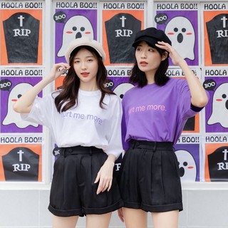 97X - HURT ME MORE | มี 2 สี เสื้อยืดสกรีนลาย เสื้อโอเวอร์ไซส์ oversize t-shirt เสื้อยืดผู้ชาย