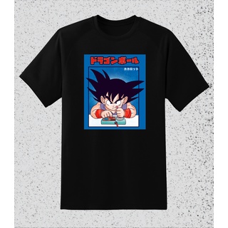 เสื้อยืด ผ้าฝ้าย พิมพ์ลาย Goku Dragon Ball Z แฟชั่นยอดนิยม สําหรับผู้ชายS-5XL
