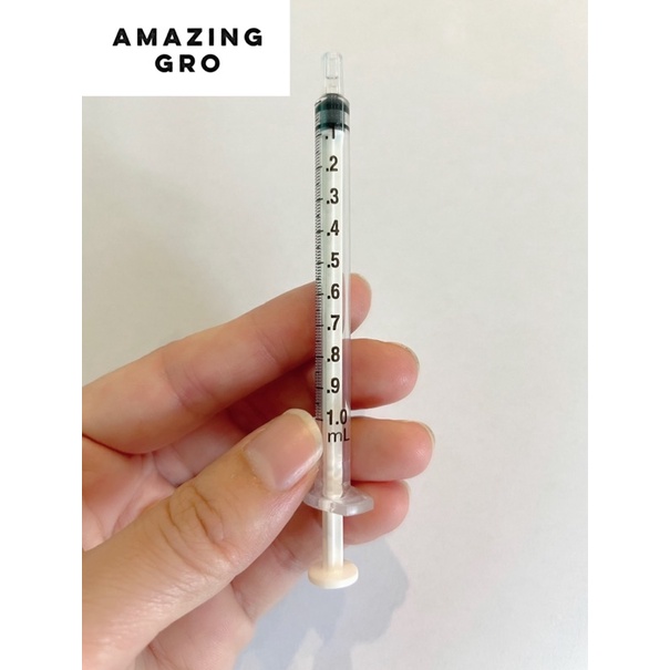 ภาพสินค้าไซริงค์ 1ml Syringe 1ml (1cc) ยี่ห้อ Nipro ไม่ติดเข็ม ของแท้ จากร้าน amazinggro บน Shopee ภาพที่ 3