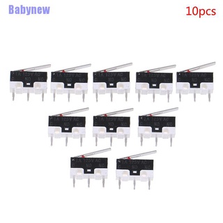 (❤Babynew❤) สวิตช์ปุ่มกดเมาส์ ไมโคร 1A 125V AC 3Pins 10 ชิ้น