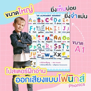 โปสเตอร์ขนาด A1 /26 Alphabet Sounds