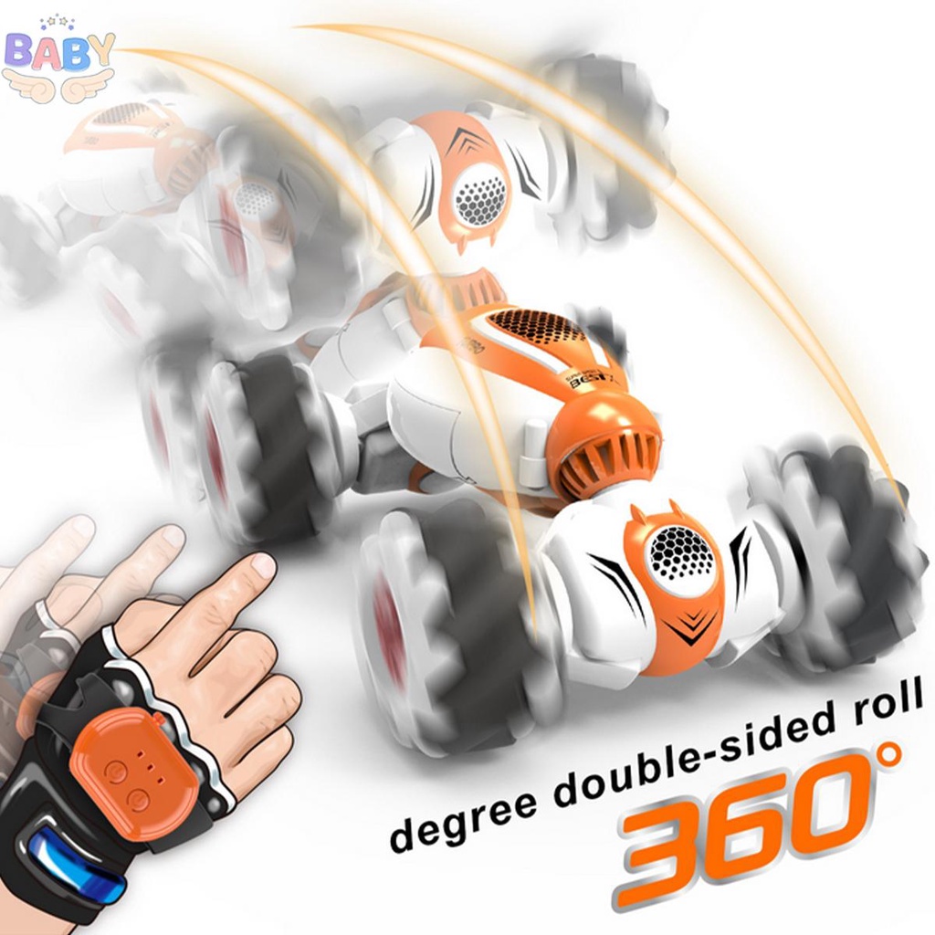รถของเล่น-360-องศา-พร้อมรีโมทควบคุมระยะไกล-รถผาดโผนเหนี่ยวนํา-แบบชาร์จไฟ-ใช้ซ้ําได้-ควบคุมด้วยมือ