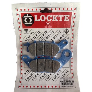 Lockte ผ้าดิสเบรคหน้า ยี่ห้อล็อคเต้ รุ่นโมเดลสำหรับ YAMAHA Spark135, Fino, M-SLAZ, R15