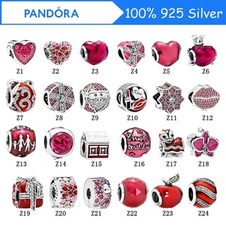 Pandora จี้ลูกปัดเงิน S925 รูปสิงโตตะวันออก หิมะ สีขาว อุปกรณ์เสริม สําหรับเต้นรํา DIY p526