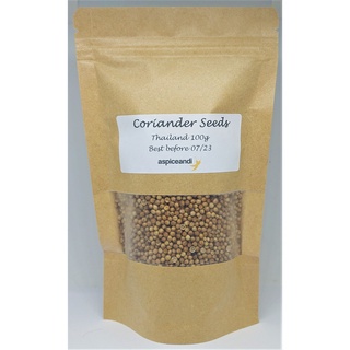 เมล็ดผักชี Coriander Seeds 100g Bag Aspiceandi