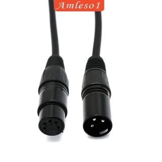 ภาพหน้าปกสินค้า( Amleso1 ) 5 Pin Female To 3Pin Xlr Male Dmx อะแดปเตอร์สายเคเบิ้ลเสียง ซึ่งคุณอาจชอบสินค้านี้