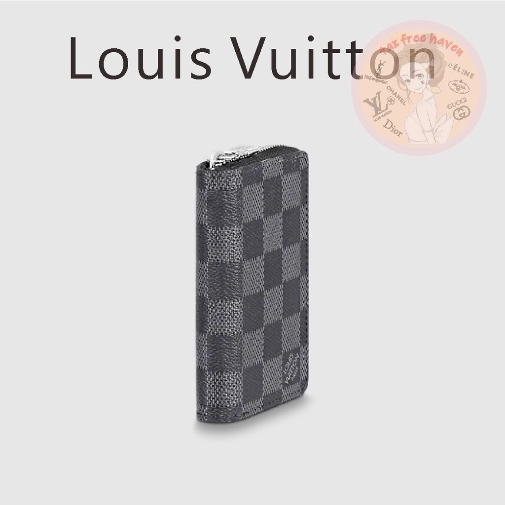 ราคาต่ำสุดของ-shopee-ของแท้-100-louis-vuitton-ยี่ห้อใหม่-zippy-กระเป๋าเงินเหรียญแนวตั้งซิป