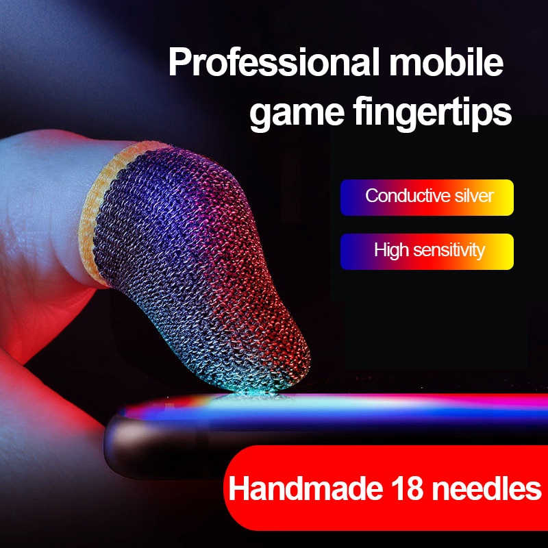 ภาพหน้าปกสินค้า1 ชิ้นเล่นเกมนิ้วปกแขน S Weatproof ระบายอากาศสำหรับ Pubg เกมมือถือหน้าจอสัมผัสที่มีความสำคัญสำหรับเกม Pro อุปกรณ์เกม