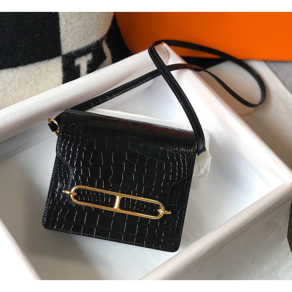 พรี-ราคา14300-hermes-roulis-กระเป๋าสะพาย-18cm