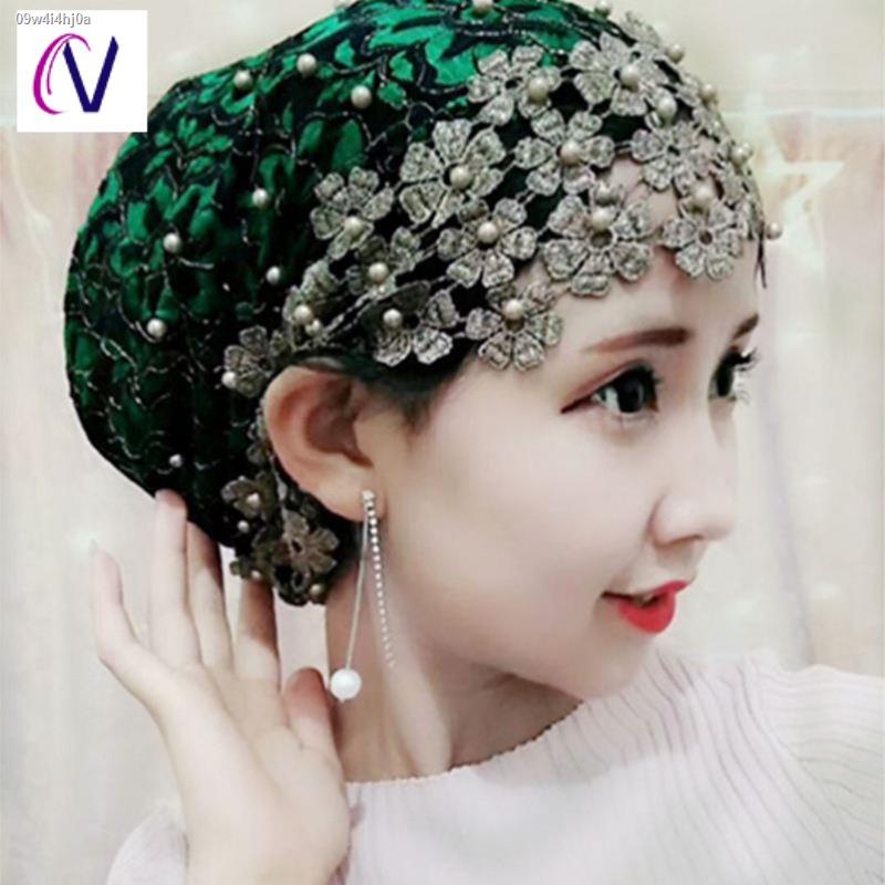 2021-แฟชั่นลูกไม้อิสลาม-hui-ขนาดเล็กหมวกผู้หญิงมุสลิมเสื้อผ้า-turban-หมวกสุทธิมุสลิม-hijab