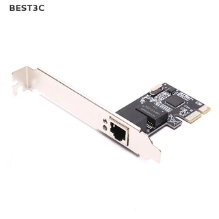 Best3c อะแดปเตอร์การ์ดเครือข่ายอีเธอร์เน็ต PCI Express PCI-E 10 100 1000Mbps LAN