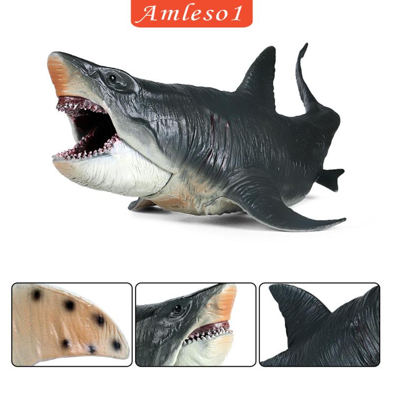 โมเดลฟิกเกอร์-รูปฉลาม-megalodon-เพ้นท์มือ-เหมาะกับของขวัญสะสม-ของเล่นสําหรับเด็กผู้ชาย-และเด็กผู้หญิง