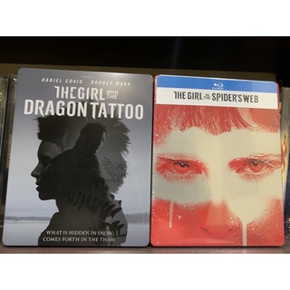 Steelbook Blu-ray แท้ เรื่อง The Girl Dragon Tattoo และ The Girl In The Spider’s web เสียงไทย บรรยายไทย