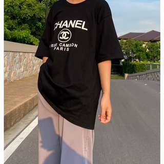 🔥พร้อมส่ง! งานจริง 100% เสื้อยืด สกรีนCHANEL (587) ADDAll_BKK