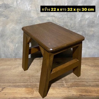 เก้าอี้ไม้สัก เก้าอี้ไม้ (งานไม้สักเก่า) กว้าง 22 cm x ยาว 32 x สูง 30 cm   อันละ 590.-