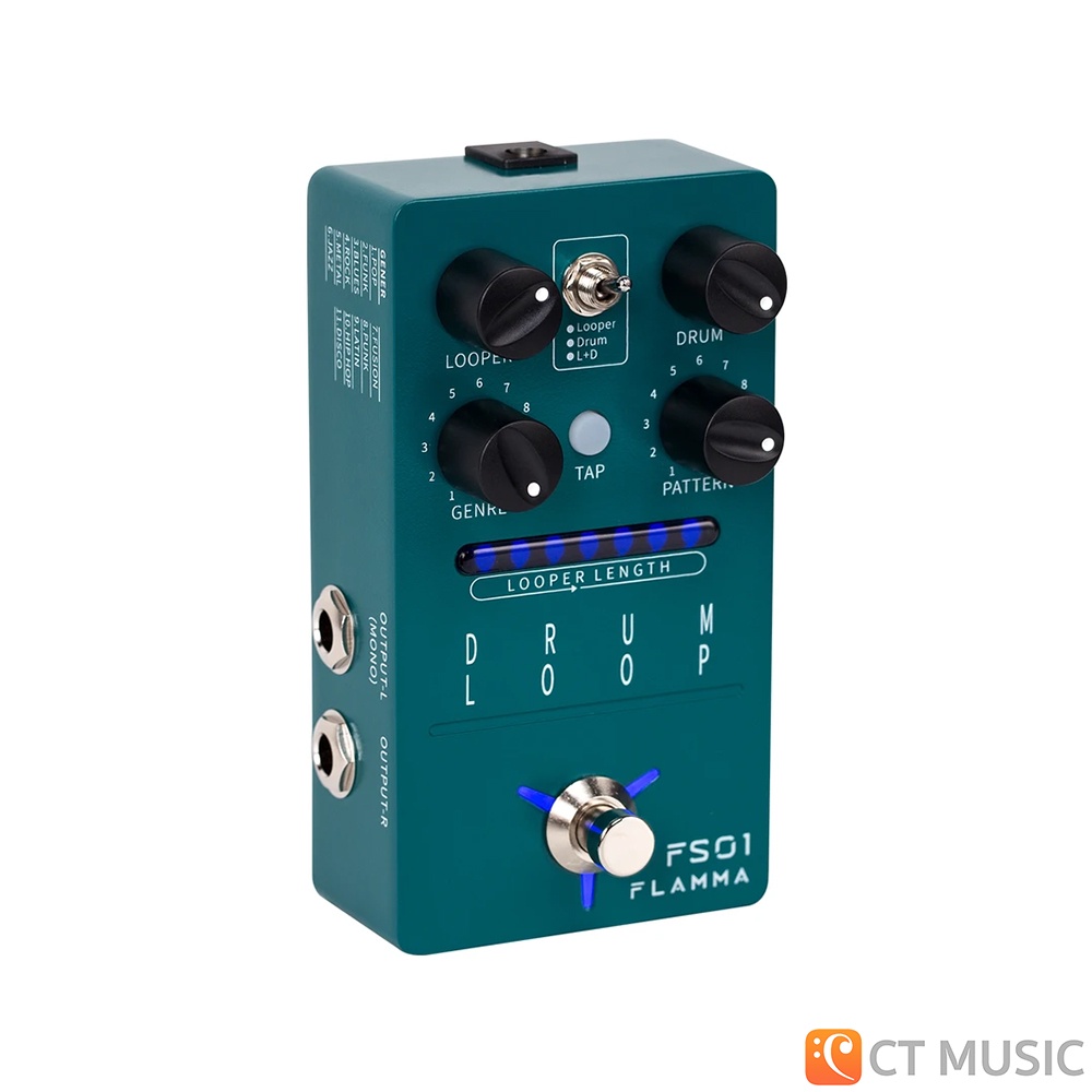 flamma-fs01-drum-machine-amp-phrase-loop-pedal-เอฟเฟคกีตาร์