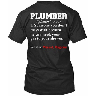 เสื้อยืดโอเวอร์ไซส์เสื้อยืด Plumber Definition-plamar-Noun 1S-3XL