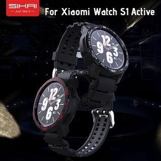 ภาพหน้าปกสินค้าSikai TPU นิ่ม เคส สําหรับ Xiaomi Watch S1 Active Watch เคสป้องกันเต็มรูปแบบ สําหรับ Xiaomi Mi Watch Color 2 สายนาฬิกา อุปกรณ์เสริม ที่เกี่ยวข้อง