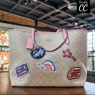 Sale! สินค้าปกติ เคลียร์สต็อกไม่รับคืน(แท้ 💯%‼ Factory ) COACH C3724 DISNEY X COACH CITY TOTE IN SIGNATURE CANVAS WITH