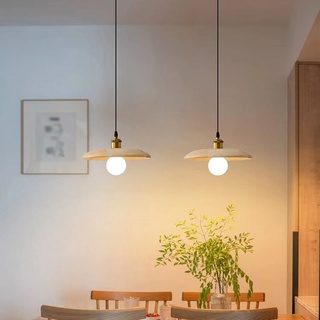 สไตล์ญี่ปุ่นโมเดิร์นโคมไฟระย้าโคมไฟไม้โคมไฟโต๊ะอาหารโคมไฟข้างเตียงไฟแต่งบ้าน