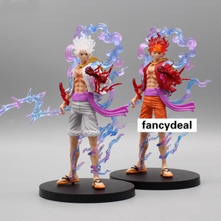 โมเดลฟิกเกอร์ PVC อนิเมะ One Piece Sun God Nika Gear 5 Luffy ขนาด 21 ซม. ของขวัญ ของเล่นสะสม สําหรับเด็ก