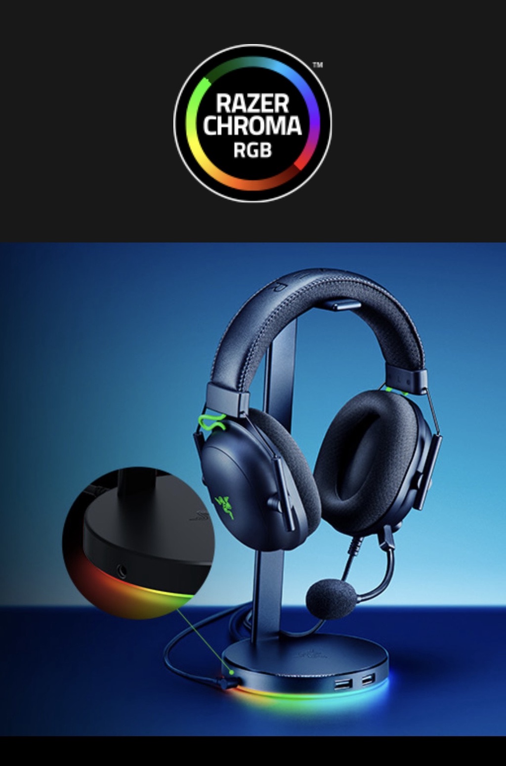 Razer Base Station V2 Chroma ขาตั้งชุดหูฟัง USB Hub | Shopee Thailand
