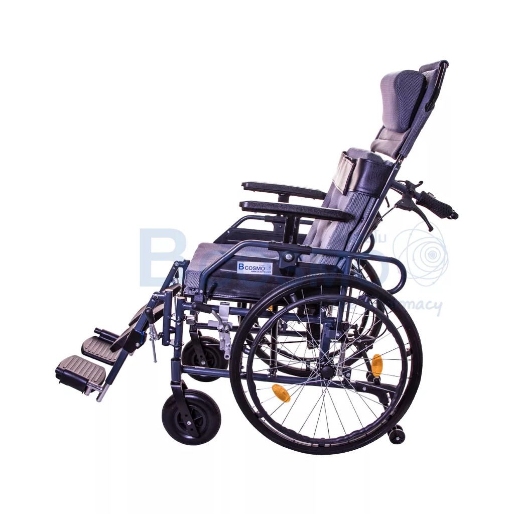 wheelchair-รถเข็นผู้ป่วย-รถเข็นอลูมิเนียมปรับนอน-รถเข็นปรับนอน-ปรับนอนได้-5-ระดับ