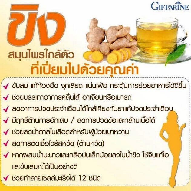 เครื่องดื่มขิงผง-สำเร็จรูป-giffarine-instant-ginger-powder-drink