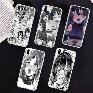 เคสโทรศัพท์มือถือ แบบใส ลายอนิเมะ Ahegao สําหรับ Samsung Galaxy A10S A20S A50S A7 A8 A20 A30S A9 A70S A30 A10 A50 A70